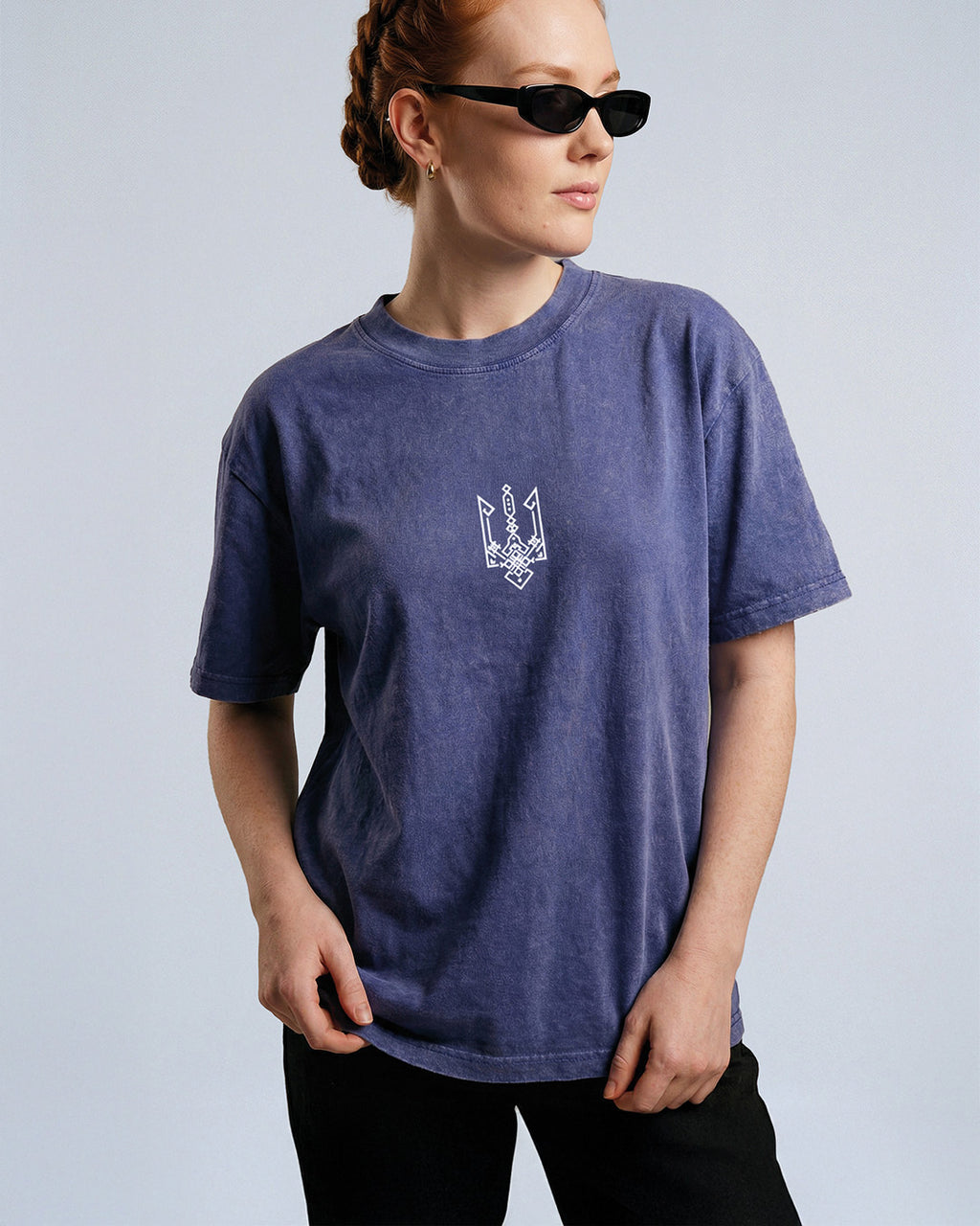 Ukrainian Tryzub Vintage Blue T-Shirt
