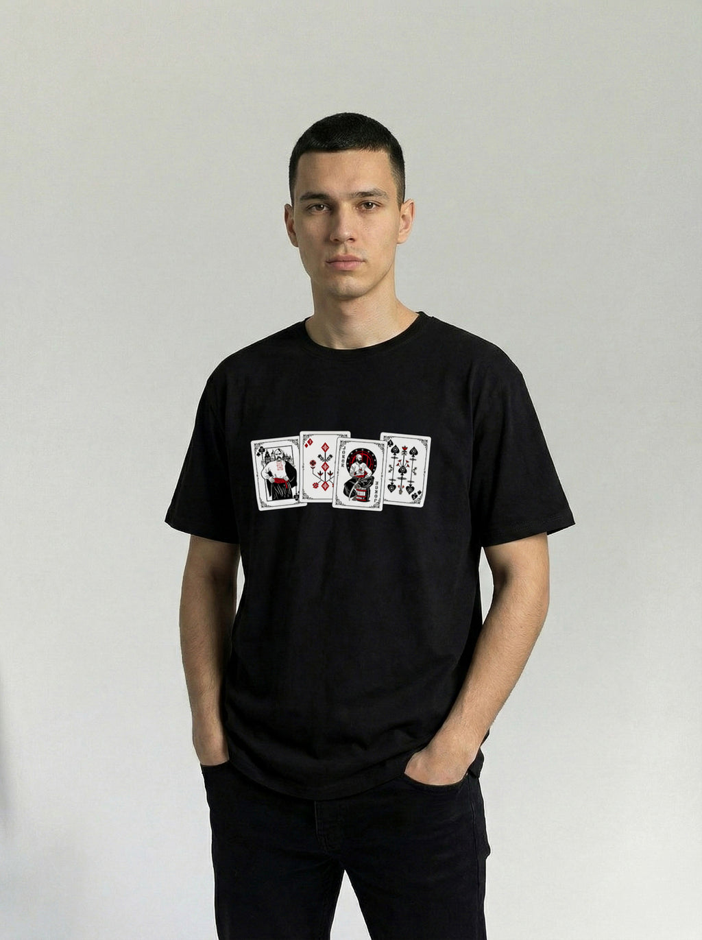Spirit of the Cossacks — Playing Cards T-Shirt