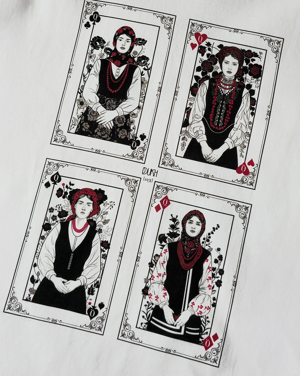 The Four Queens Playing Card T-shirt