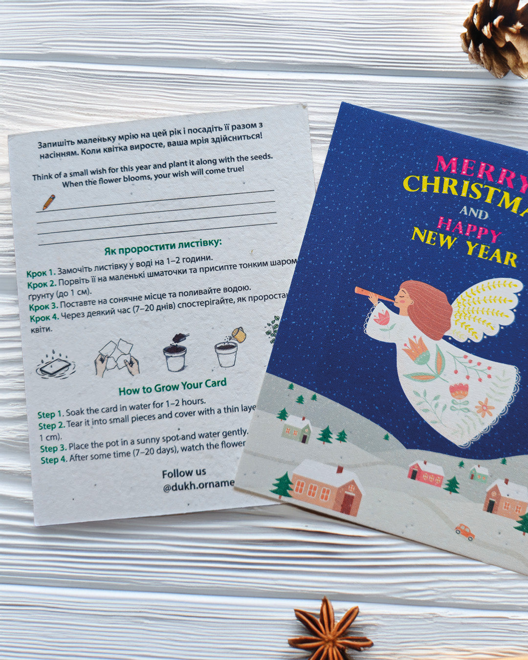 Set of Plantable Christmas Cards