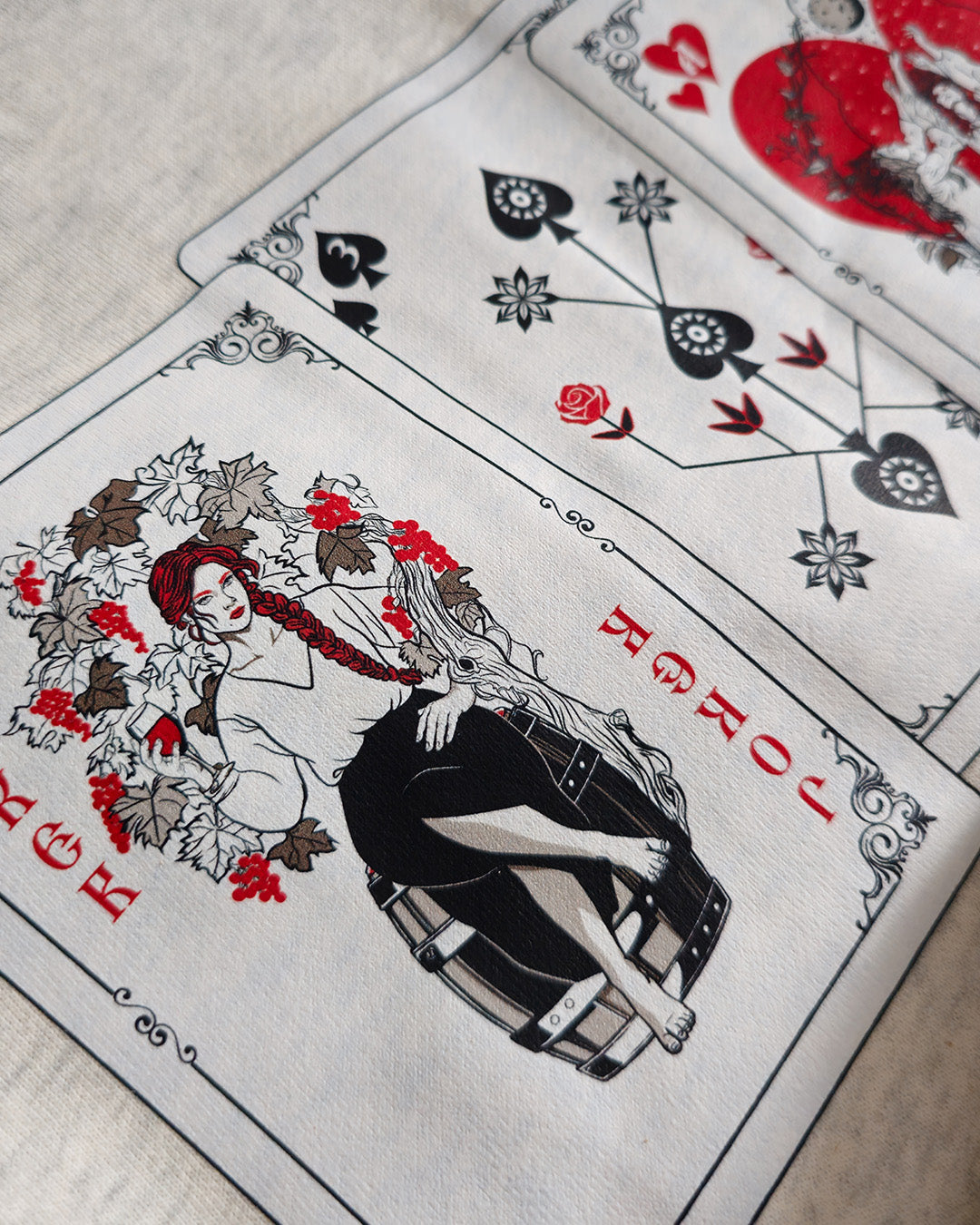 Playing Cards Oversized Fleece Hoodie