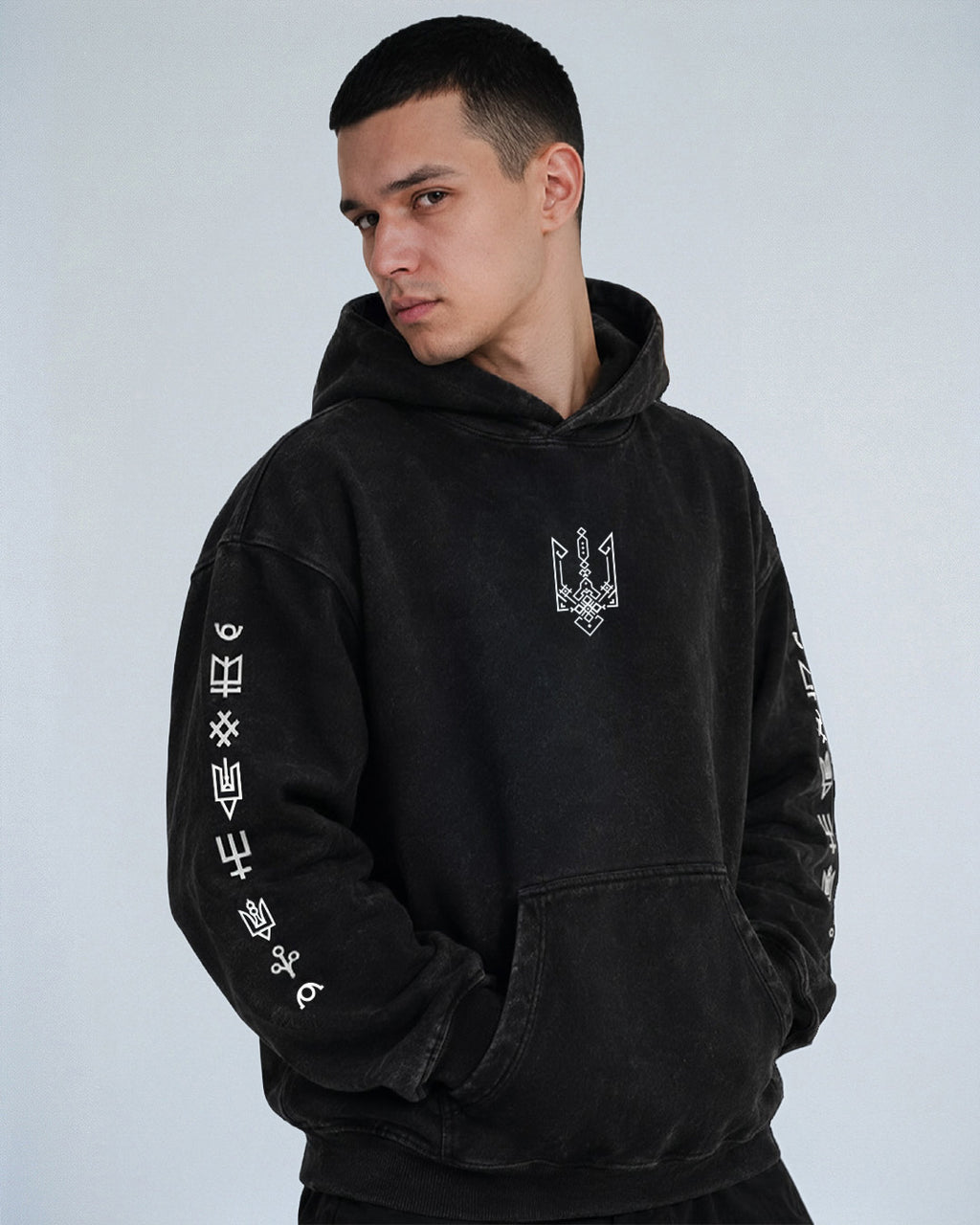Geometric Tryzub© Hoodie