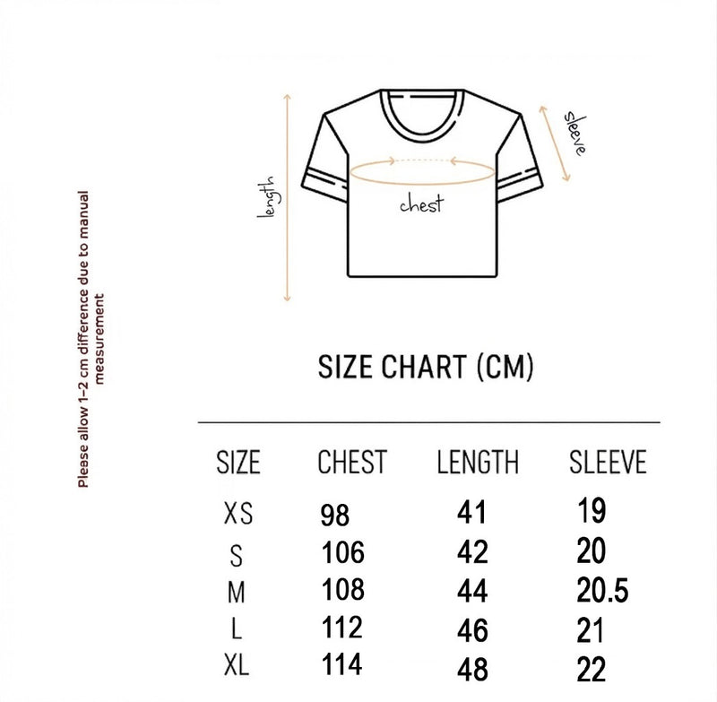 Size chart for ХолЄра Ясна Crop Top