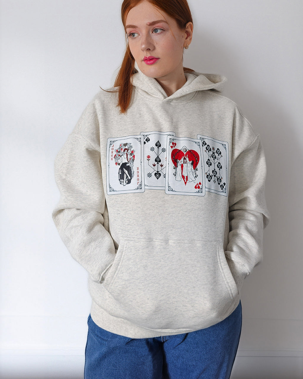 Playing Cards Oversized Fleece Hoodie