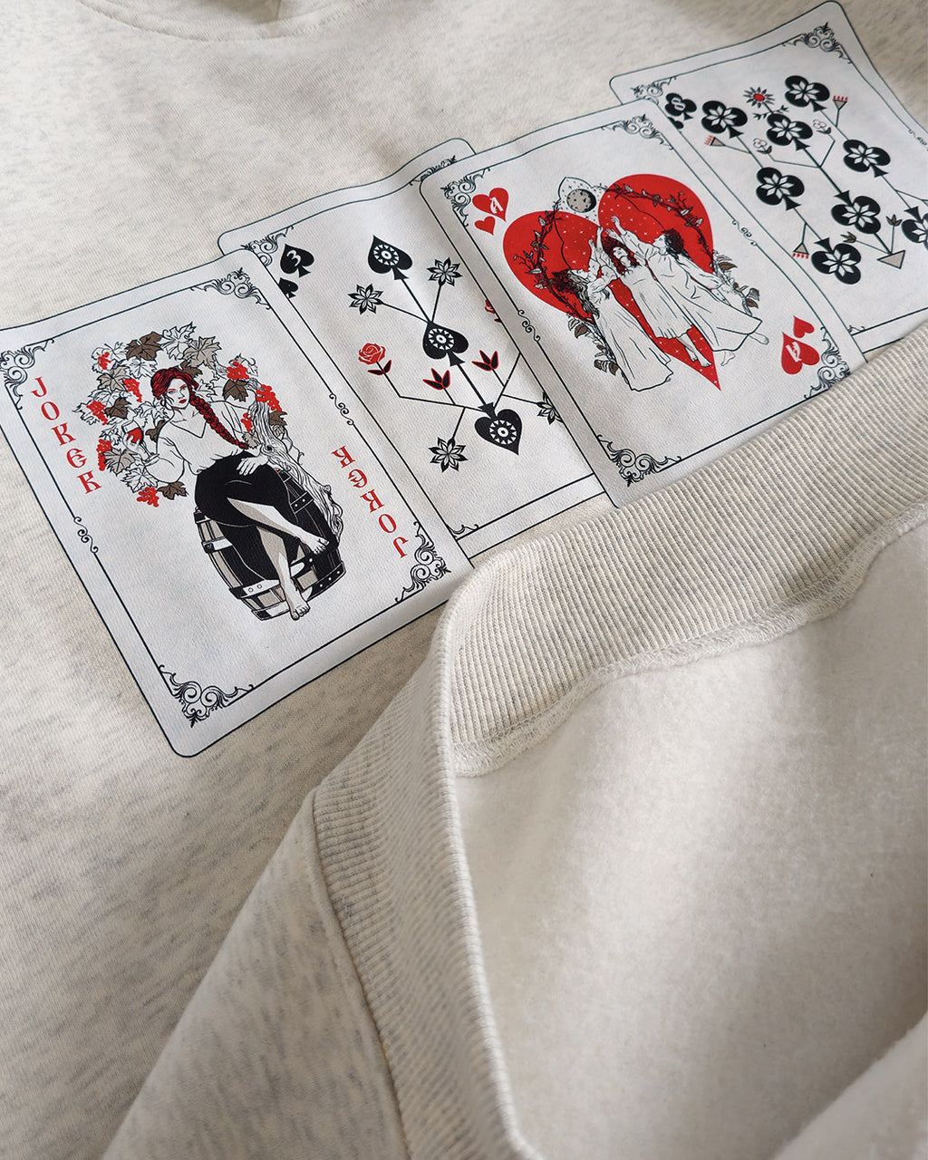 Playing Cards Oversized Fleece Hoodie