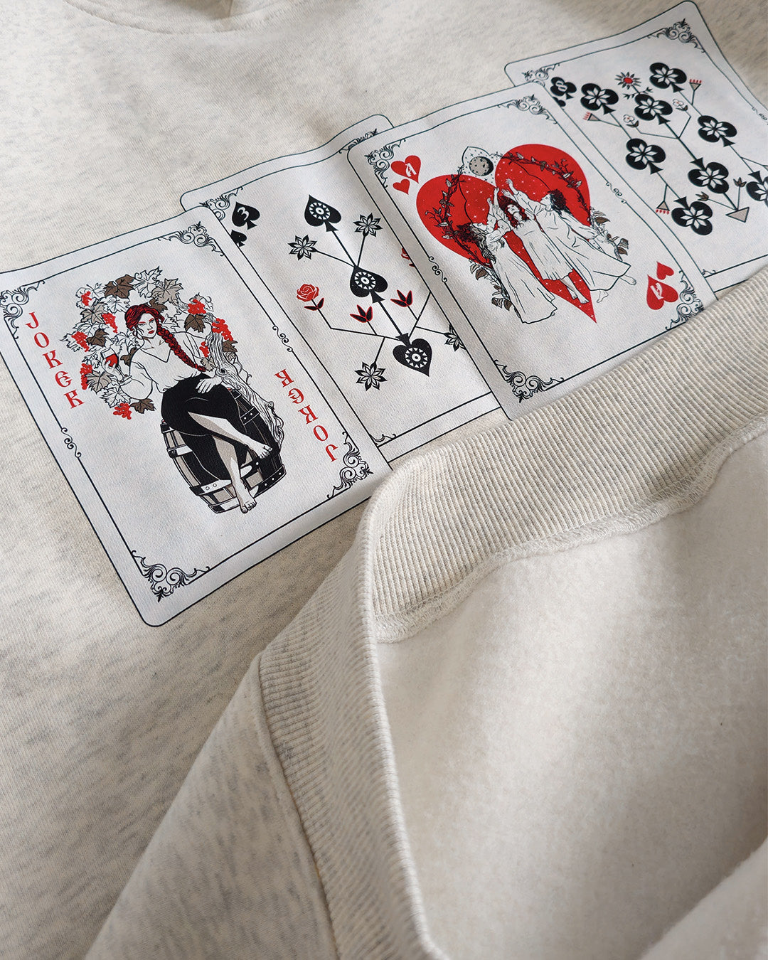 Playing Cards Oversized Fleece Hoodie