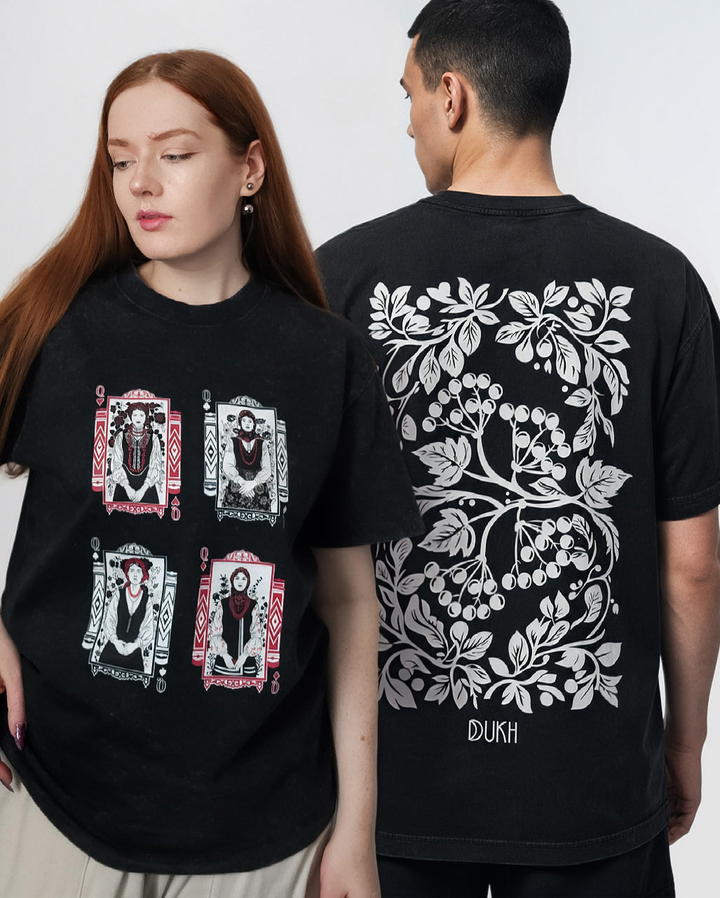 Four Queens Playing Cards© Vintage Style T-shirt
