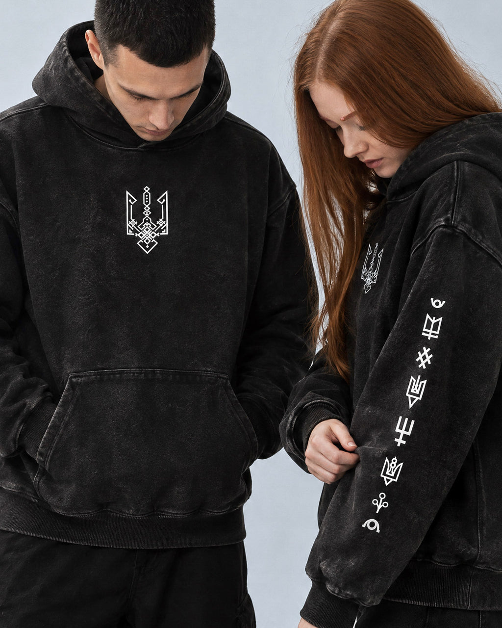 Geometric Tryzub© Hoodie