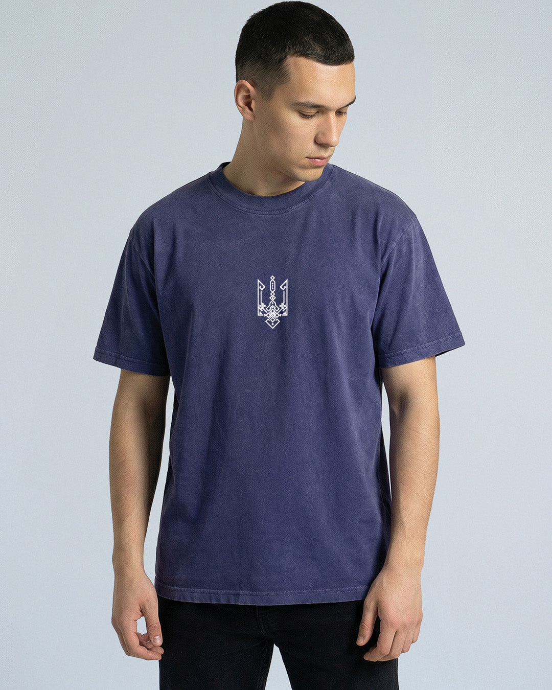Ukrainian Tryzub Vintage Blue T-Shirt