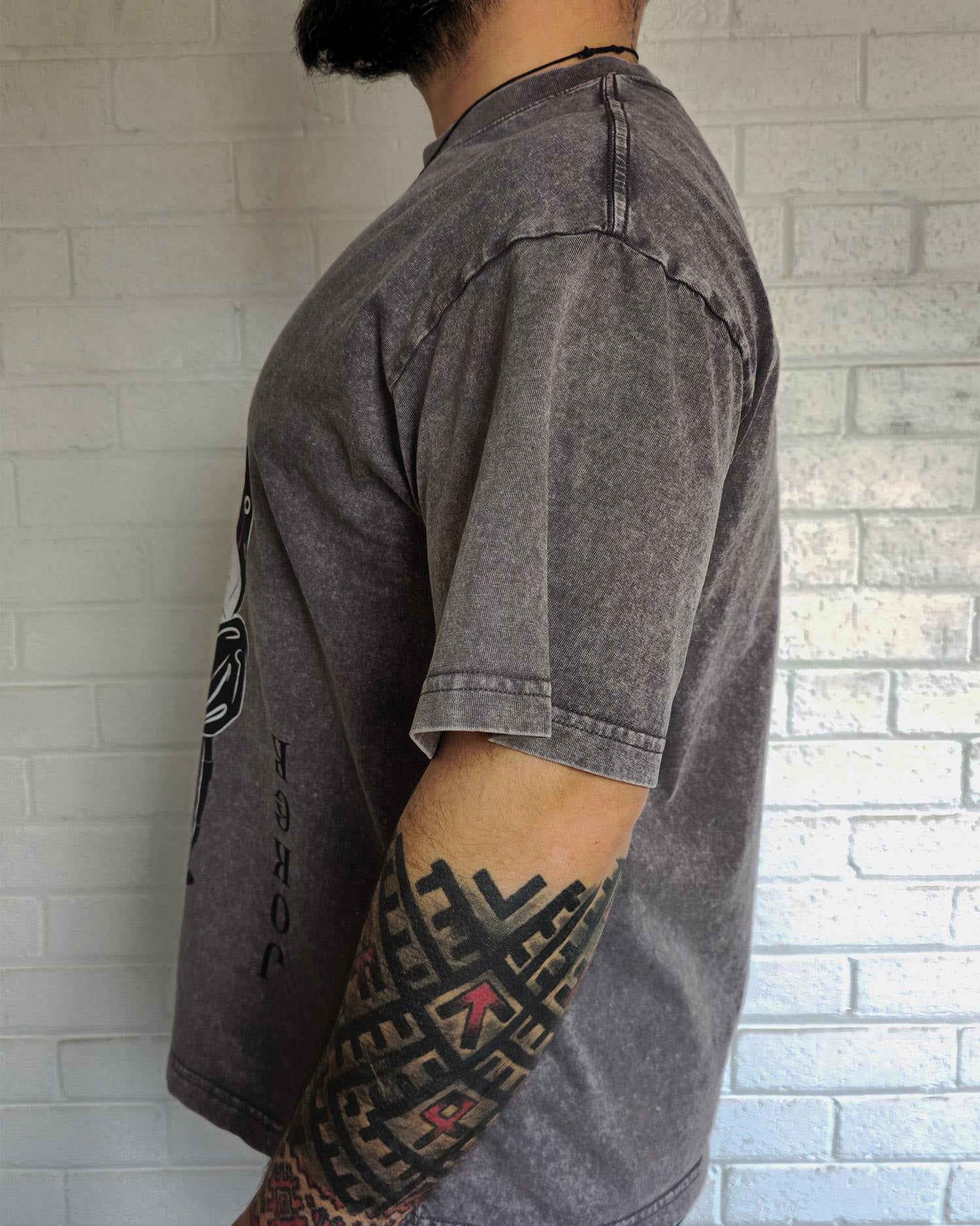 Ukrainian Joker Card Washed Gray