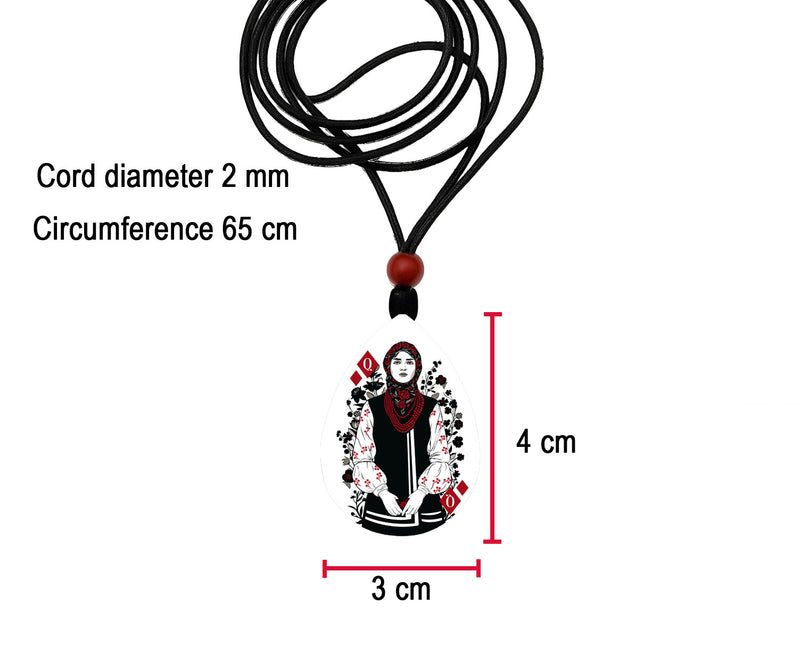 Size chart for Crystal Pendant – Four Queens Collection